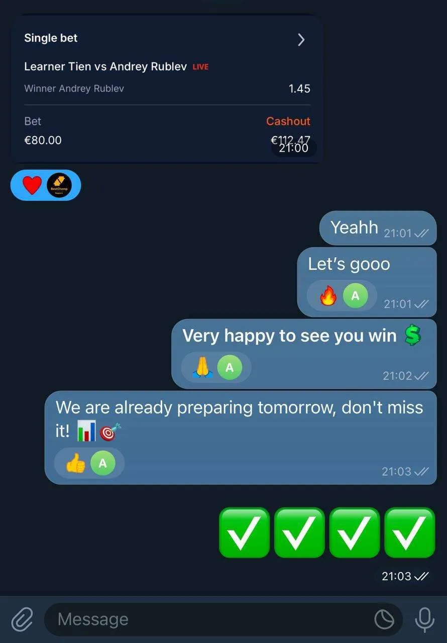 BetSwiss member result